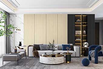 怀化轻奢风格-客厅