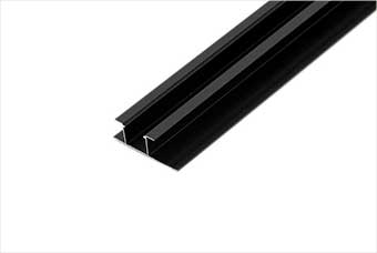 怀化航空纤维墙咔铝合金带灯中条（哑黑氧化）