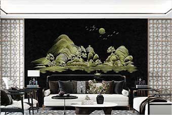 怀化森佰汇航空纤维墙咔(湖光山色)